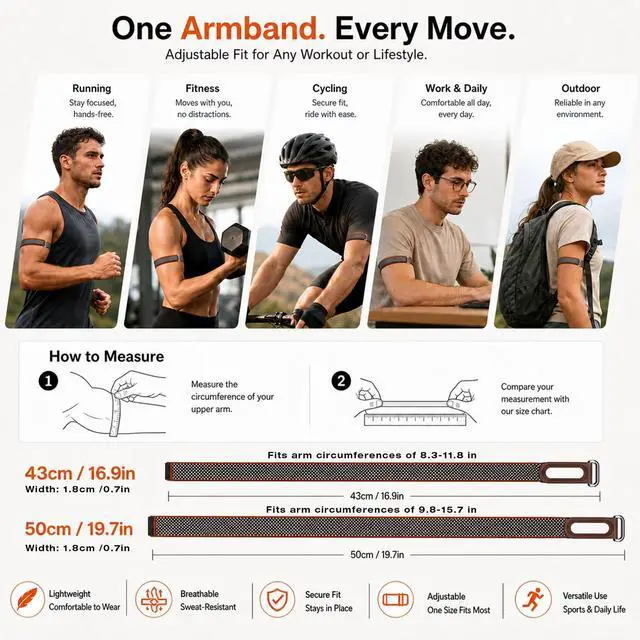Alt view image 2 of 6 - Replacement Bicep Nylon Bands Compatible with Google Fitbit Air