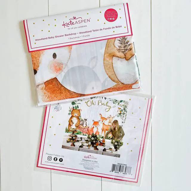 Alt view image 4 of 6 - Woodland Baby Shower Decorations, Photo Backdrop Banner/Photo Prop/Photo Booth, Nursery Decor