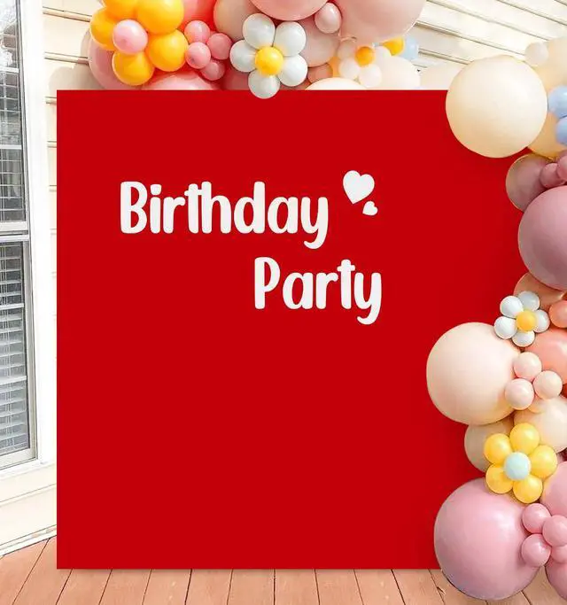 Alt view image 6 of 6 - Wedding Arch Cover Red 6.6FT x 6.6FT Square Arch Backdrop Covers Stretchy Fabric Spandex Arched Stand Covers Double Sided Covering for Balloon Square Backdrop Cover for Banquet Party Decor