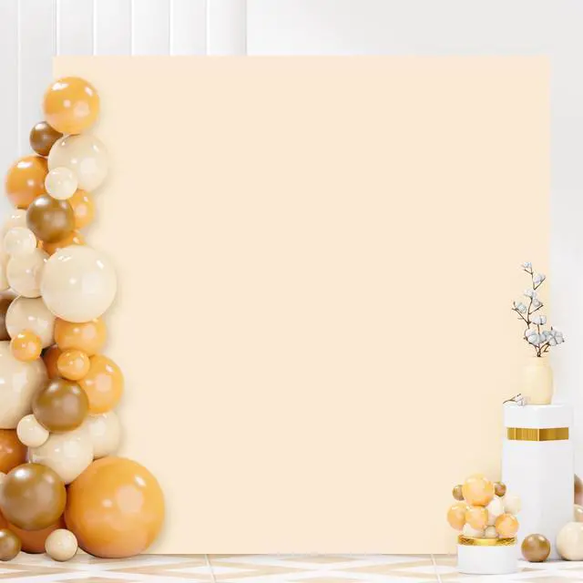 Alt view image 2 of 6 - Beige Arch Cover Spandex Arch Cover 6.6 x 6.6 FT Square Arch Cover for Wedding Arch Covers Fitted Arch Covers Stretchy Backdrop Party Arch Fabric Cover for Weddings Banquet Decorations
