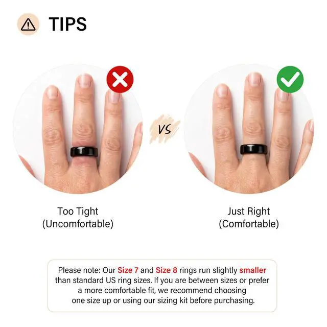 Alt view image 2 of 6 - Titanium Smart Ring, Sleep & Activity Tracking Ring with Heart Rate, HRV, Stress Insights, 7-Day Battery Life, No Subscription, IP68 Waterproof, iOS & Android Compatible (Rose Gold, 7)