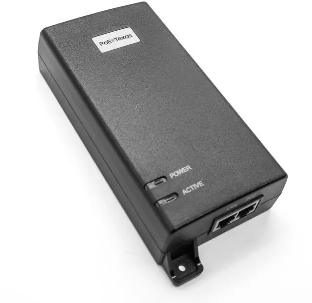 Main image of Single-Port 802.3bt PoE++ Injector, 55V 60W, 6kV Surge | 802.3bt PoE++ Single Port 4 Pair Power Over Ethernet Injector - Active PoE Adapter 55V 60W Output - 10/100/1000 Gigabit Data