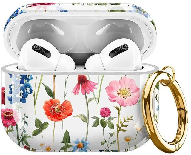 Main image of for Cute Airpods Pro 3 Case Clear, Soft TPU Air Pods Pro 3rd Generation Cover Protective Skin Girl Women with Gold Keychain for iPod Pro 3 Gen 2025 - Beautiful Floral