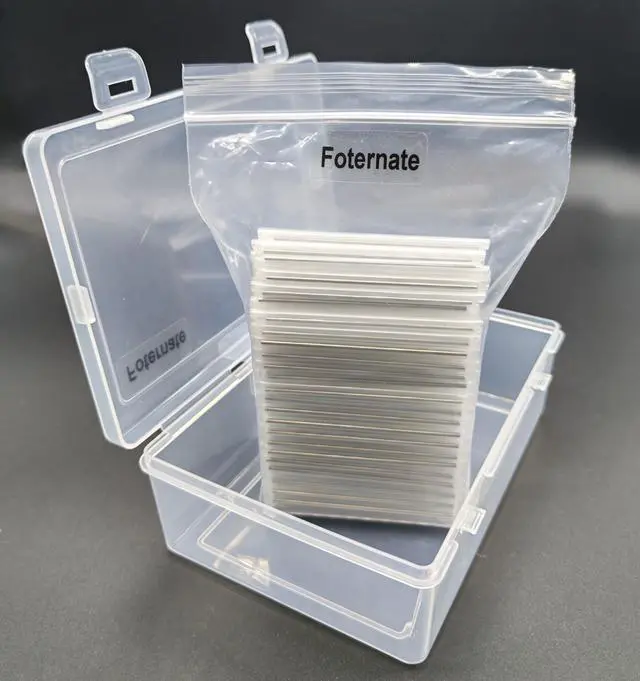 Alt view image 2 of 7 - 1000PCS Fiber Splice Sleeves,2.4mm Diam 60mm Length,Fusion Fiber Optic Cable Heat Shrinks Tubing,with Box,304 Stainless Steel PE Clear Hot Melt Protection Tubes