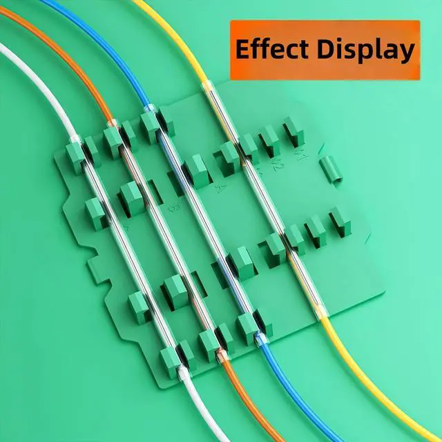Alt view image 6 of 7 - 1000PCS Fiber Splice Sleeves,2.4mm Diam 60mm Length,Fusion Fiber Optic Cable Heat Shrinks Tubing,with Box,304 Stainless Steel PE Clear Hot Melt Protection Tubes