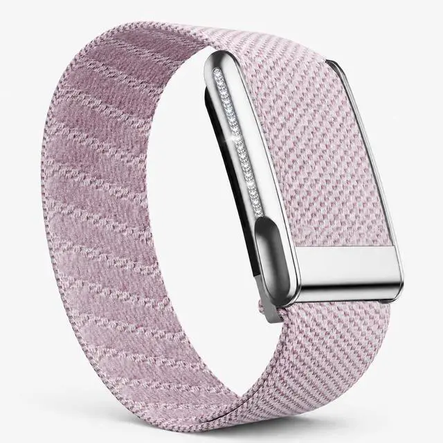 Main image of Nylon Replacement Wristband Compatible with WHOOP 5.0, One, Peak & Life, Adjustable Elastic Strap with Cubic Zirconia-Accented Clasp, Not for Gen 4, Black