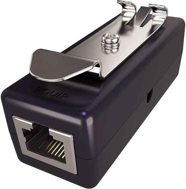 Alt view image 2 of 5 - DIN Rail Mount Ethernet Surge Protector (2 Pack) - TP309x2 PoE+ and Gigabit (1000 Mbps) compatibility, easily clips onto 19 in rack or DIN rail