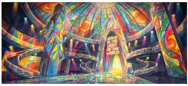 Main image of Rainforest Falls VBS 2026 Background,Stage,6x18 Ft | Rainforest Falls VBS 2026 Background,Stage,6x18 Ft