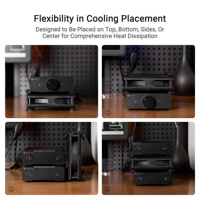 Alt view image 5 of 7 - USB C 5V Cooling Fan for for V3 Mono, V3 and BT20A PRO Amplifier