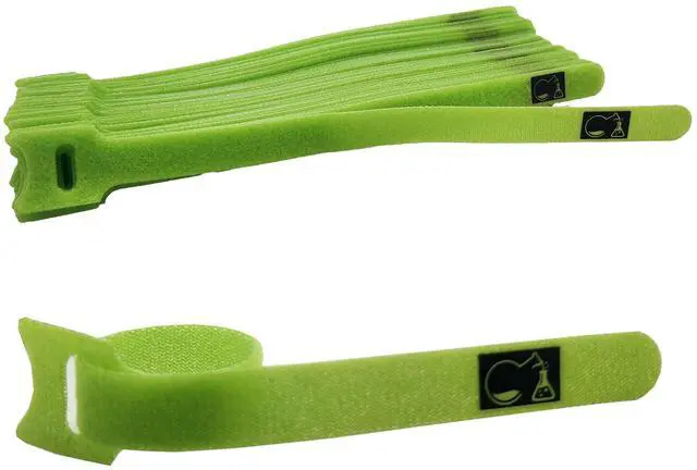Main image of CableLock Cable Ties - 50 Pack - 8 Inch Reusable Cord Organizers - Clean Cable Management for Gaming and Home Office (Green)
