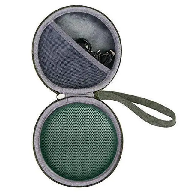 Alt view image 2 of 6 - Hard Case for Bang & Olufsen Beosound A1 2nd Gen Bluetooth,Green | EVA Hard Shell, Accessory Storage Pocket, Travel-Ready Portable Storage, Hand Strap Portability, Impact Resistant Protection