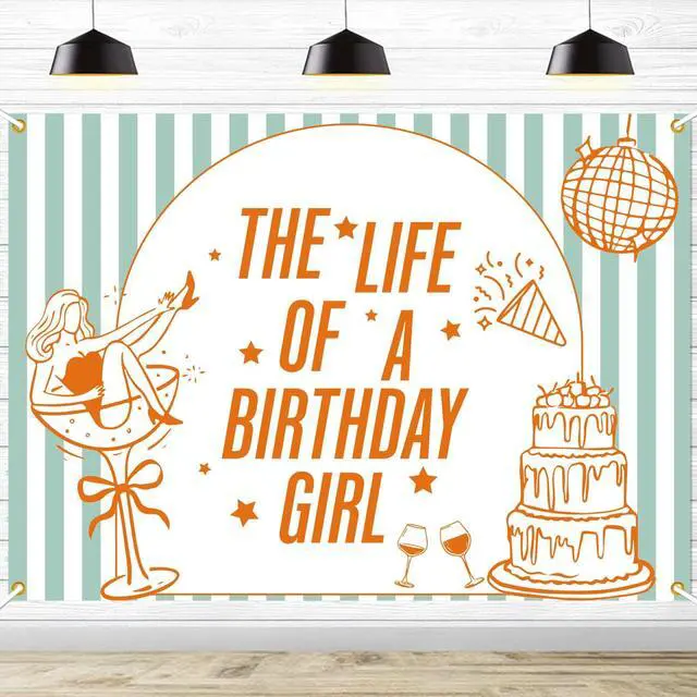 Main image of The Life of a Birthday Girl Backdrop, Showgirl Birthday Party Decorations, in My Showgirl Era Birthday Party Background, 7 * 5Ft