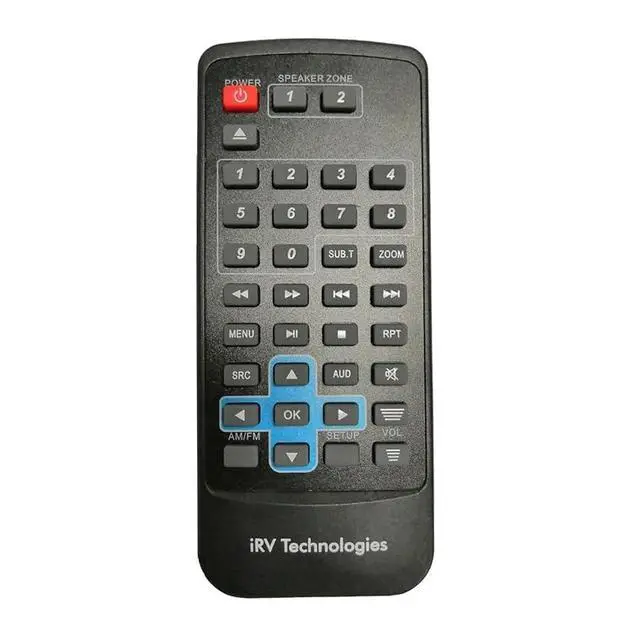 Alt view image 2 of 6 - IRV-R2 - Wireless Remote Control, Replacement for IRV62/IRV31 IRV Technology Car Stereo Wall Mount Independent 2 Zomes Car Audio Receiver