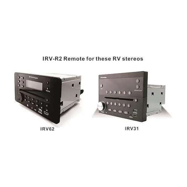 Alt view image 3 of 6 - IRV-R2 - Wireless Remote Control, Replacement for IRV62/IRV31 IRV Technology Car Stereo Wall Mount Independent 2 Zomes Car Audio Receiver