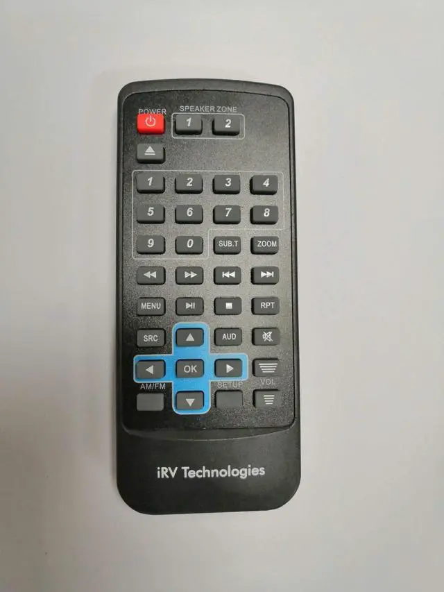 Alt view image 4 of 6 - IRV-R2 - Wireless Remote Control, Replacement for IRV62/IRV31 IRV Technology Car Stereo Wall Mount Independent 2 Zomes Car Audio Receiver