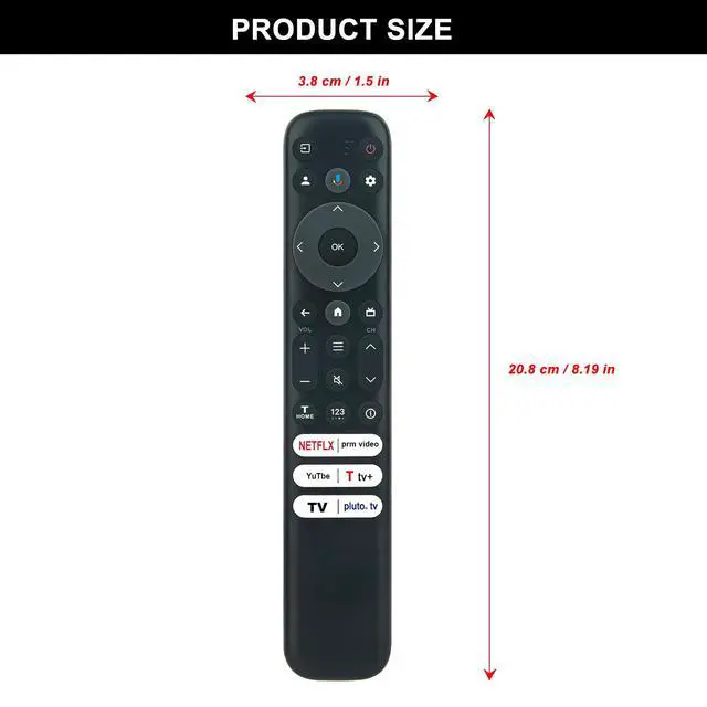 Alt view image 4 of 5 - RC813-FMBG Voice Replacement Remote Control fit for TCL TV 32S350G 40S350G | 55S450G 85S450G 55Q750G 65Q750G 75Q750G 55Q650G 98S550G 75QM850G 85QM850G 98QM850G