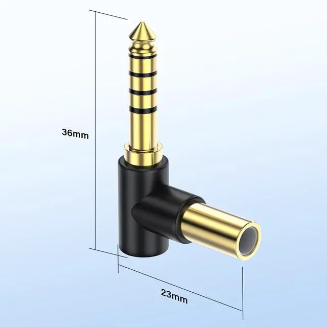 Alt view image 7 of 7 - 4.4mm to 3.5mm TRS Headphone Audio Adapter, Balanced Male to Stereo Female, HiFi Gold Plated Plug, Converter for Walkman DAP Headphone Amp