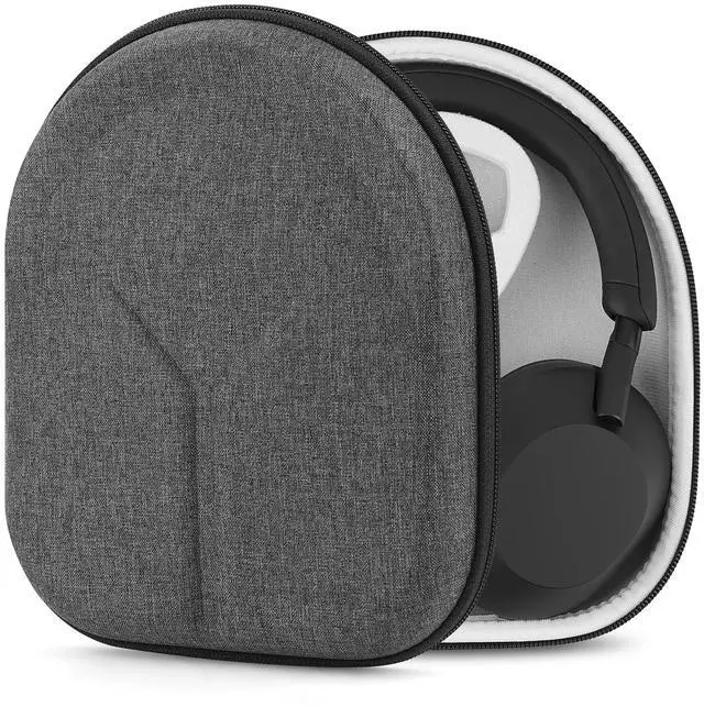 Main image of Shield Headphones Case Compatible with Sony WH-1000XM5, WH-1000XM4, WH-1000XM3, WH-CH720N, Replacement Hard Shell Travel Carrying Bag with Cable Storage (Dark Grey)