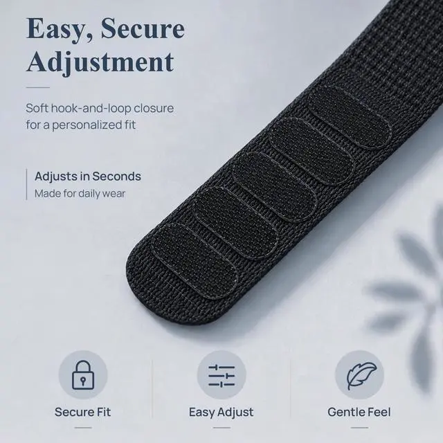 Alt view image 3 of 7 - 3 Pack Nylon Loop Bands for Hume Band Replacement Strap for Hume Band 1.0 | Hand Washable and Quick-drying, Soft Breathable Adjustable Wristband for Hume Health Band Fitness Tracker, Hook Loop Band