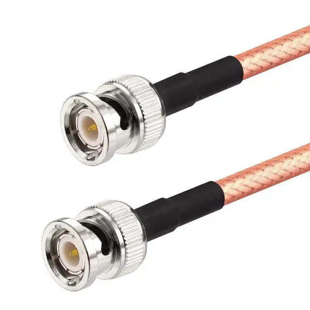 Alt view image 3 of 3 - BNC Male to BNC Male Low Loss RG400 Coaxial Cable 1.6ft | for CB Amateur VHF UHF Ham Radio, Scanner Antenna, Oscilloscope Spectrum Analyzer