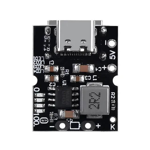 Alt view image 2 of 6 - 12PCS Type-C USB 5V 2A Boost Converter Step-Up Power Module Mobile Power Bank Accessories with Protection LED Indicator (Type-C 5V 2A)