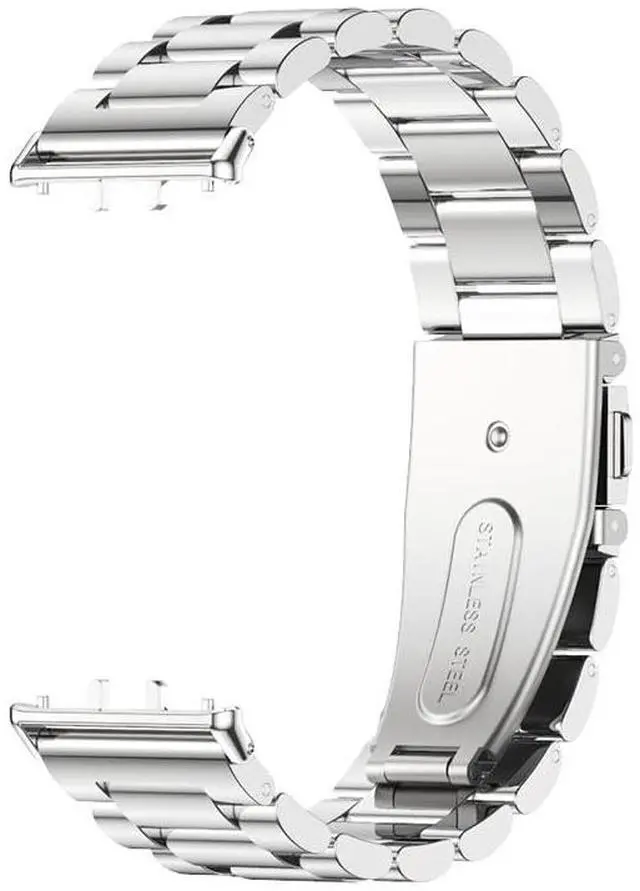 Alt view image 2 of 7 - Metal Strap for Samsung Galaxy Fit 3 Stainless Steel Bracelet Replacement Wristband