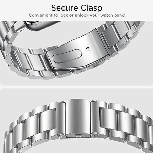 Alt view image 5 of 7 - Metal Strap for Samsung Galaxy Fit 3 Stainless Steel Bracelet Replacement Wristband