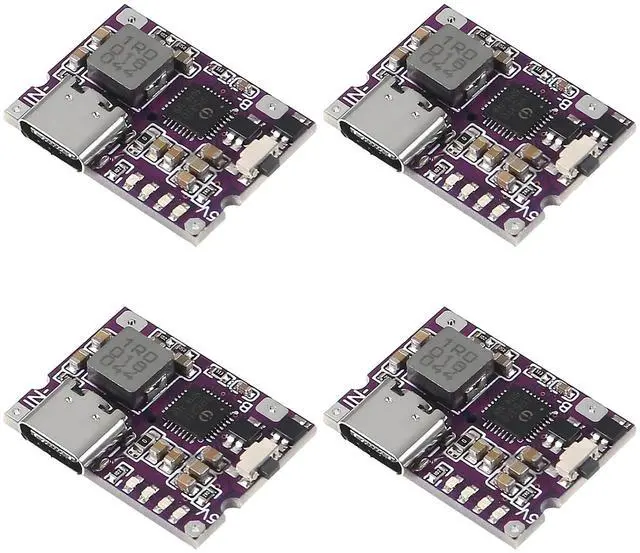 Main image of 4Pcs Type-C USB 5V 3.1A Boost Converter Step-Up Power Module IP5310 Mobile Power Bank Accessories with Switch LED Indicator (Type-C 3.1A)