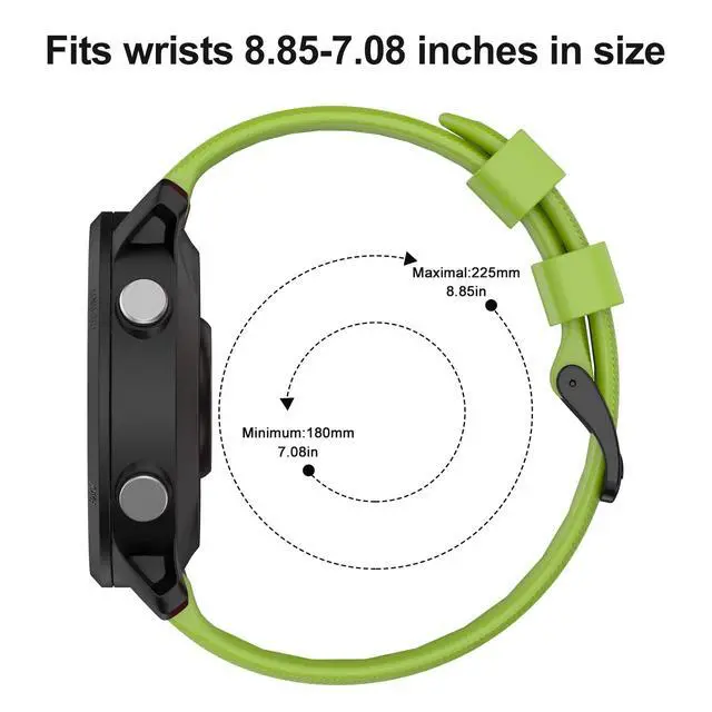 Alt view image 6 of 7 - 22mm Watch Band for Garmin Forerunner 955 745 945 965 935/Fenix 5 6