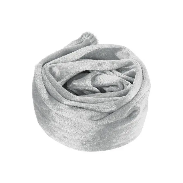 Main image of 3.3ft Chandelier Chain Cord Cover, Velvet Cloth Fabric Chain Sleeve Decorative Cord Covers for Chandelier Wires Swing Cable, Hook and Loop Fastener Style, Gray