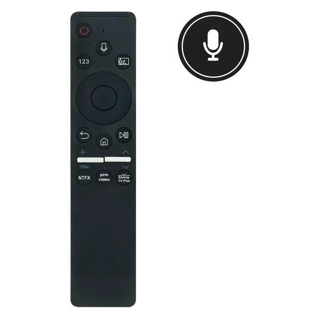 Alt view image 2 of 7 - BN59-01330A Replace Voice Remote Control fit for Samsung TV QN50Q6DTAF | QN32LS03TBFXZA QN43Q60TBFXZA QN49Q8DTAFXZA QN50Q60TAF QN58Q60TAFXZA QN65Q60TAFXZA QN75Q60TAF QN82Q6DTAF QN85Q60TAF BN5901330A