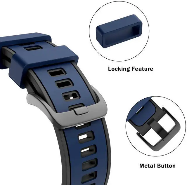 Alt view image 2 of 7 - 22mm Watch Band for Vivoactive 4/Venu 2/3/Gear S3 Frontier/Classic