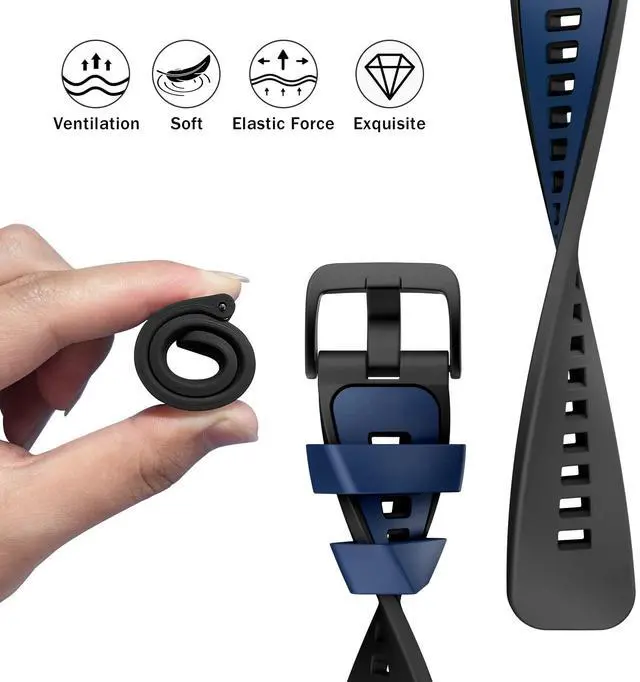 Alt view image 3 of 7 - 22mm Watch Band for Vivoactive 4/Venu 2/3/Gear S3 Frontier/Classic