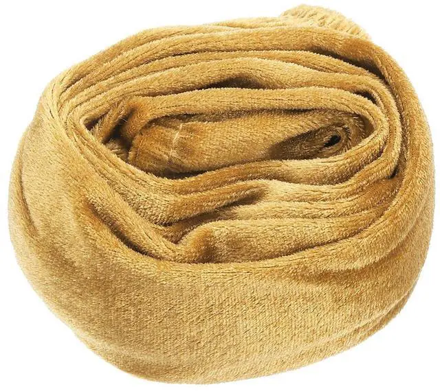 Main image of 3.3ft Chandelier Chain Cord Cover, Velvet Cloth Fabric Chain Sleeve Decorative Cord Covers for Chandelier Wires Swing Cable, Hook and Loop Fastener Style, Gold