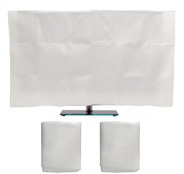 Main image of 2 Pack Foam Flat Screen TV Cover, Fits Up to 70"L x 42"W, Waterproof, Poly Foam, White