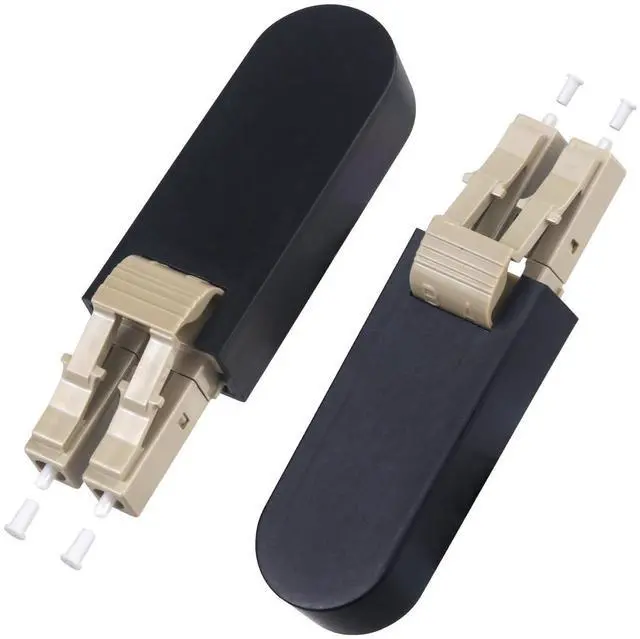 Alt view image 4 of 4 - 4-Pack LC/OM2 Fiber Optic Loopback Adapter Optical Cable 50/125 Multimode Test Adapter Connector for Testing Applications