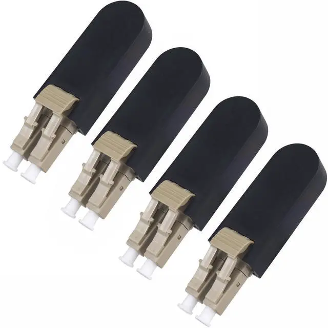 Main image of 4-Pack LC/OM2 Fiber Optic Loopback Adapter Optical Cable 50/125 Multimode Test Adapter Connector for Testing Applications