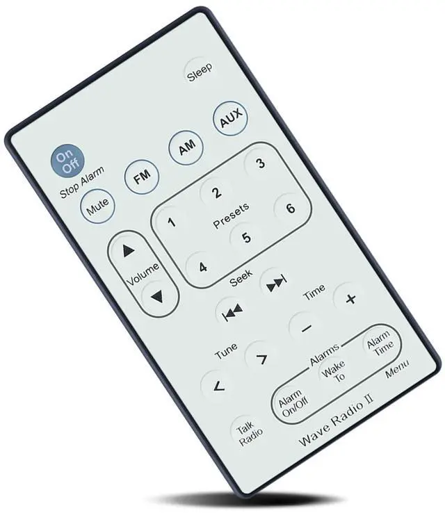 Main image of Replacement Remote Control for Bose Wave Radio II AWR1B1 AWR1B2 (White)