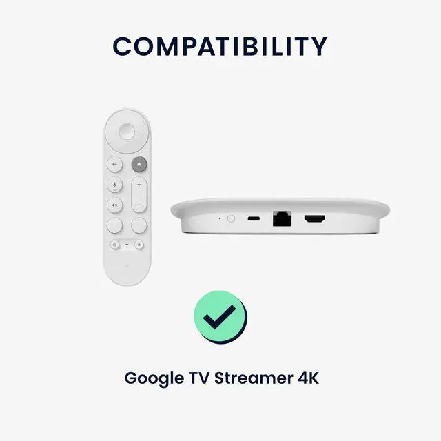 Alt view image 2 of 7 - Remote Cover Set Compatible with Google TV Streamer 4K - Remote and Device Case 2 Piece Set - Black