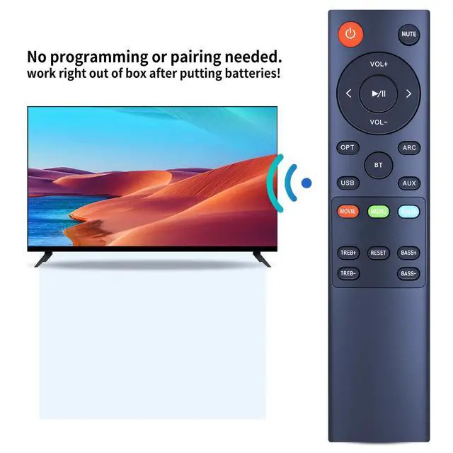 Alt view image 4 of 6 - Replacement Soundbar Remote Control for Norcent BYL Bestisan MEGACRA Soundbar Speaker Home Theater System, Compatible with Sound Bar ST09 ST08 SG02 SQ03 SG08 S6520 S8520, MB-3221NS MB-3220 MB-2521