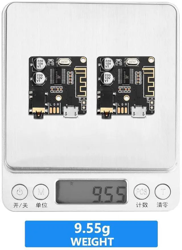 Alt view image 4 of 7 - 5pcs Bluetooth Audio Receiver Board BT 5.0 Stereo Audio Amplifier 3.7-5V Car Speaker Amplifier for DIY