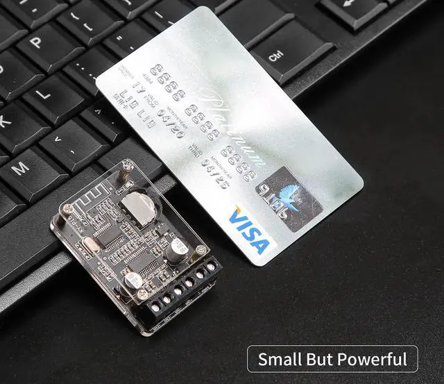Alt view image 4 of 6 - Bluetooth Power Amplifier Board 2.0 Dual Channel Stereo Wireless Mini Amp Module with Protective Shell(XY-P15W)