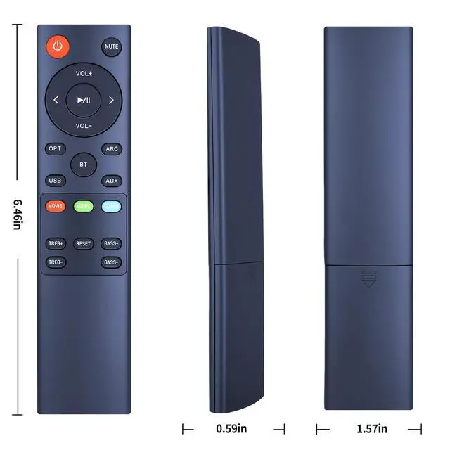 Alt view image 6 of 6 - Replacement Soundbar Remote Control for Norcent BYL Bestisan MEGACRA Soundbar Speaker Home Theater System, Compatible with Sound Bar ST09 ST08 SG02 SQ03 SG08 S6520 S8520, MB-3221NS MB-3220 MB-2521