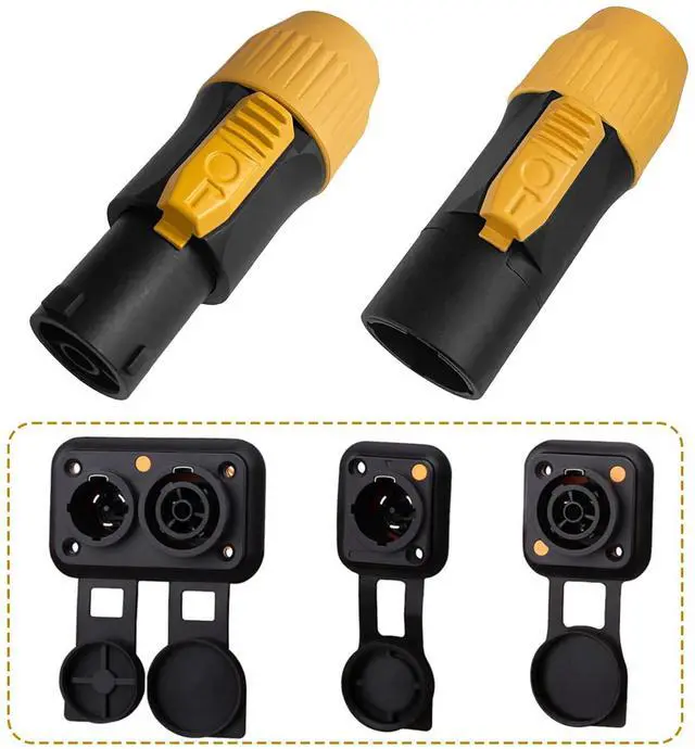Alt view image 7 of 7 - Seetronic SAC3FX to SAC3MX PowerCon Extension Cable, 12AWG PowerCon Male to Female Cable, Heavy-Duty Outdoor 20A Connector - 10 Feet