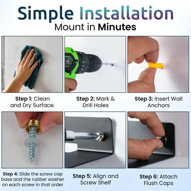 Alt view image 4 of 6 - Wall Mount Speaker Stands: Metal Speaker Shelves 6.1 x 5.1 x 2.5 Inches Bluetooth Speakers Clocks Routers Small Statues Smart Devices Plants Black Speaker Brackets for Bathroom Playroom Study 2 Pack
