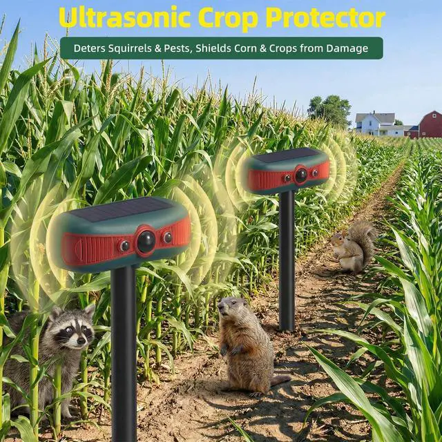 Alt view image 6 of 7 - Solar-Powered Motion Security Alarm: 129dB Loud Siren & Red-Blue Strobes, 4 Modes Deters Deer/Cats/Raccoons Waterproof Dual Mount for Yard/Garden/Farm