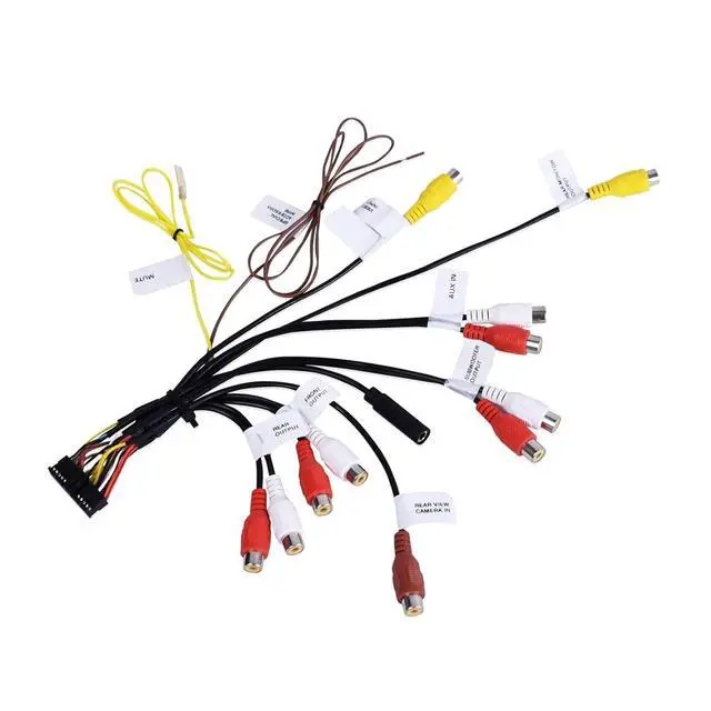 Alt view image 6 of 7 - XT91909 24Pin AV RCA Harness,for Full-Car Audio/Video Upgrade | Fit for Pioneer AVH-W4400NEX,AVH-W4500NEX,AVIC-W6400NEX,AVIC-W6500NEX,AVIC-W6600NEX(CDP1803),for Select in Dash Head Unit