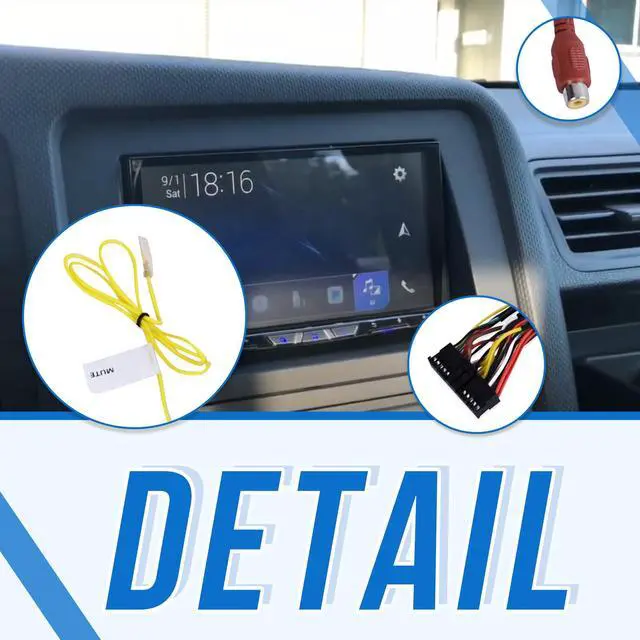 Alt view image 5 of 7 - XT91909 24Pin AV RCA Harness,for Full-Car Audio/Video Upgrade | Fit for Pioneer AVH-W4400NEX,AVH-W4500NEX,AVIC-W6400NEX,AVIC-W6500NEX,AVIC-W6600NEX(CDP1803),for Select in Dash Head Unit