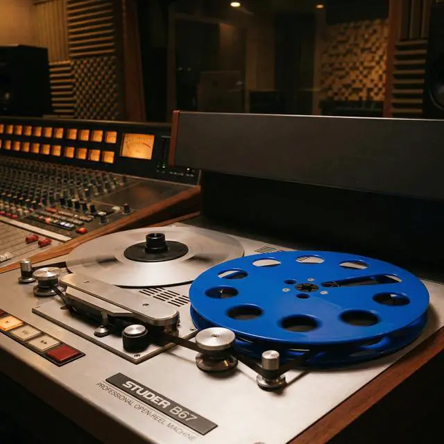 Alt view image 6 of 7 - 7 Inch Empty Takeup Reel, 1/4 Inch Reel-to-Reel Tape Reel, Blue | Durable lightweight construction for tape winding and storage, compatible with most open reel recording systems