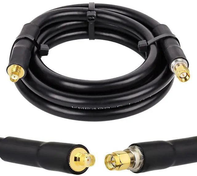 Main image of SMA Cable, SMA Extension Cable SMA Male to SMA Female Low Loss KMR400 SMA Coax Cable for 3G 4G LTE, 5G Modems/Routers, Ham, ADS-B, SDR Equipment6FT
